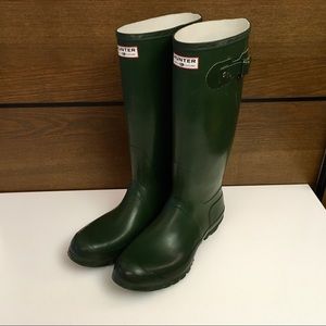 Rare Original Hunter made in GB rain boots 12US